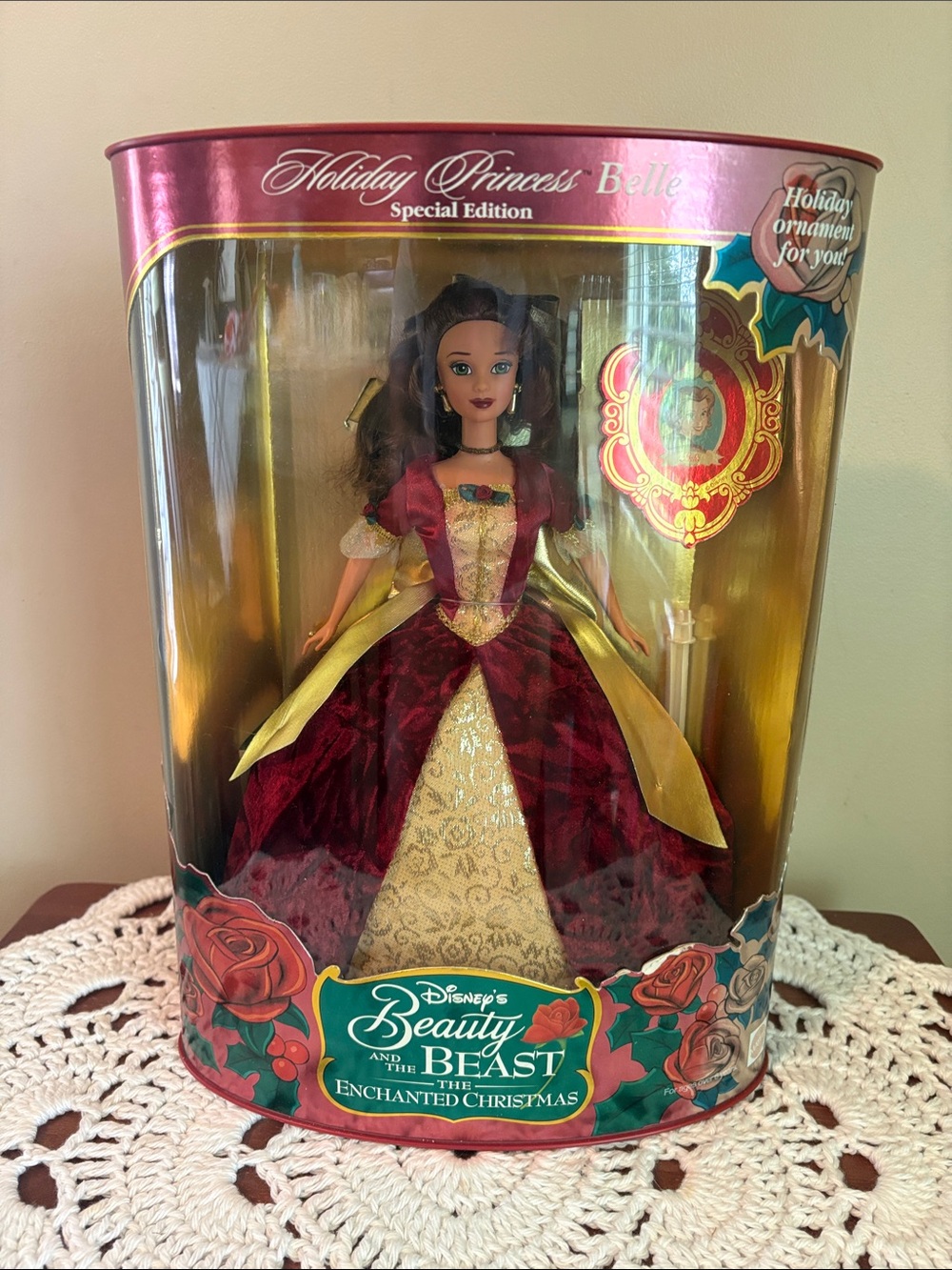 Disney Beauty and the Beast The Enchanted Christmas Belle Doll NIB